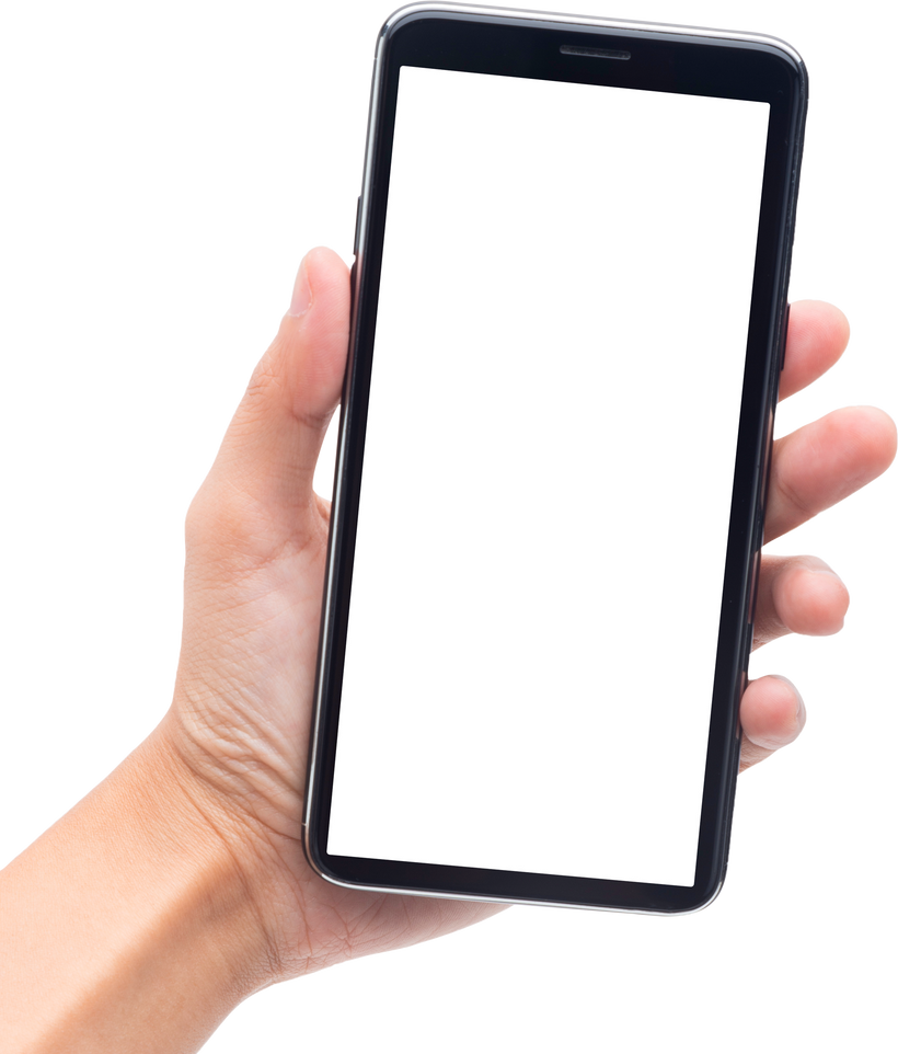 Hand Holding a Smartphone